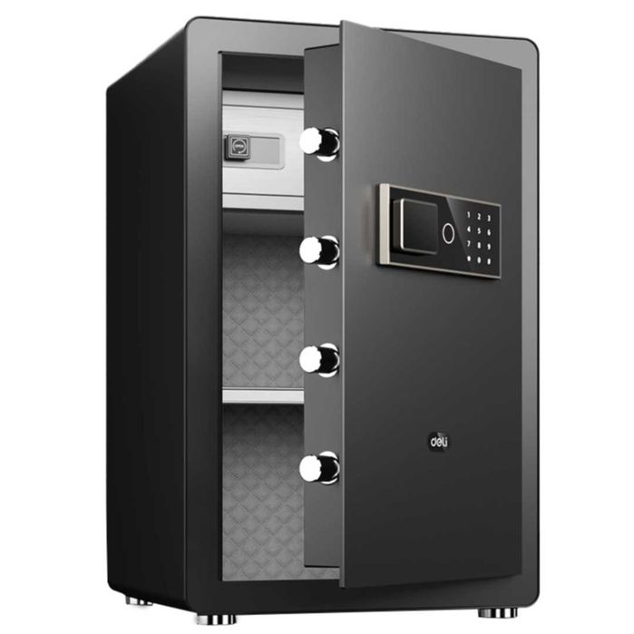 Сейф Deli AE812, белый электронный код + ключ, 600х380х360, 22,5 кг