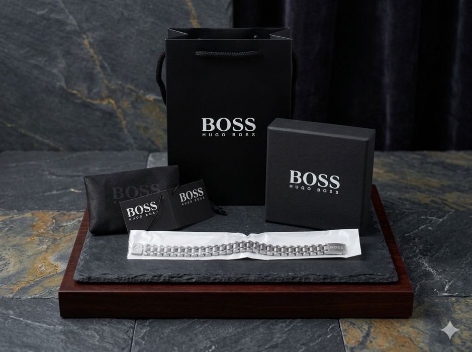 Луксозен комплект Hugo Boss – гривна + оригинална кутия и аксесоари