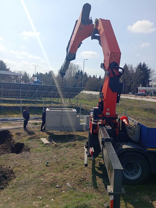 Услуги с Камиони с Кранове,Услуги с автокранове.