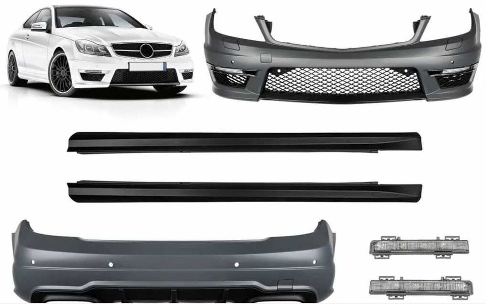 Body Kit C63 ЗА MERCEDES C-CLASS W204 COUPE (2007-2015)  ! НА СКЛАД!