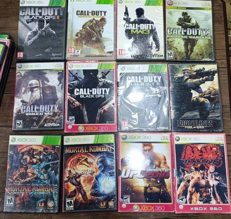 Диски на XBox 360 . 75 штук