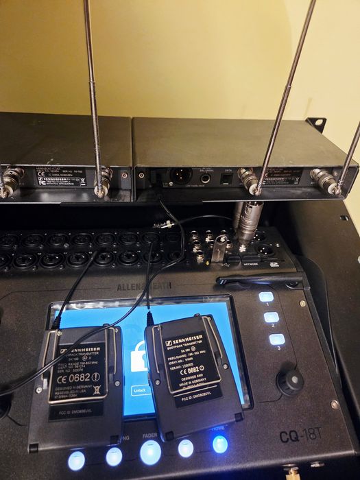 Lavaliere Sennheiser EW 100 G2 + EW 500 G2 – 2 sisteme wireless complete