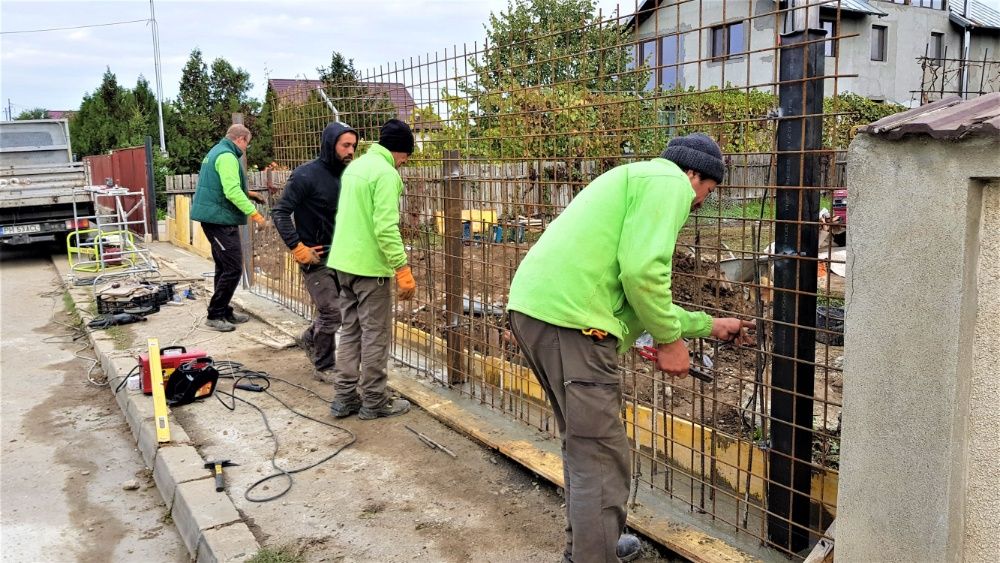 Imprejmuire,gard plasa,panouri bordurate,porti,provizorii/permanente