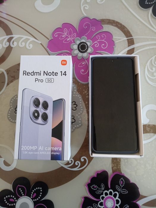 Telefon mobil Xiaomi Redmi Note 14 Pro, 8GB RAM, 256GB, 5G, Coral Gree