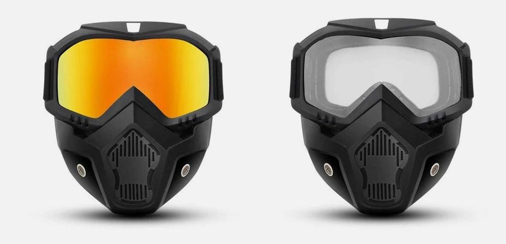 Ochelari cu masca ski/ snowboard/ ATV/ Moto - Negru
