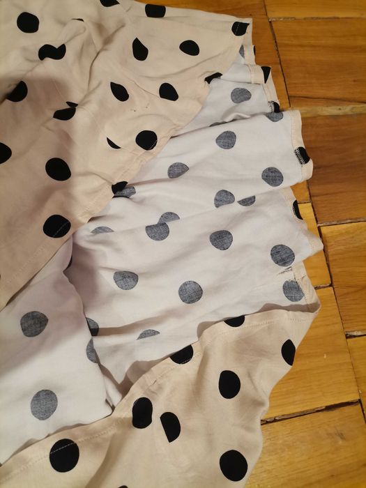 Rochie crem cu buline