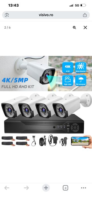 Vindem si Montam Camere Supraveghere Video KIT Complet 4/8/12 CAMERE