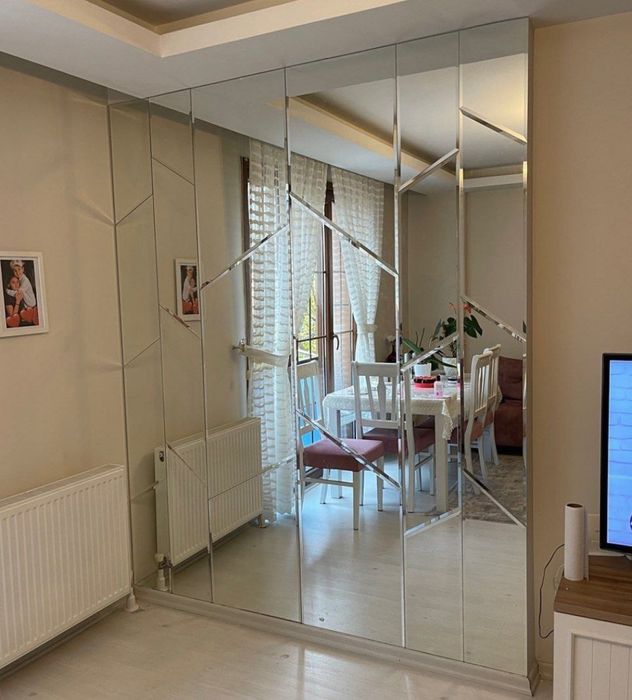 Ойна кесиш хизмат. Ромбик Витрина Полка Стекланий Тош Ойна Зеркала