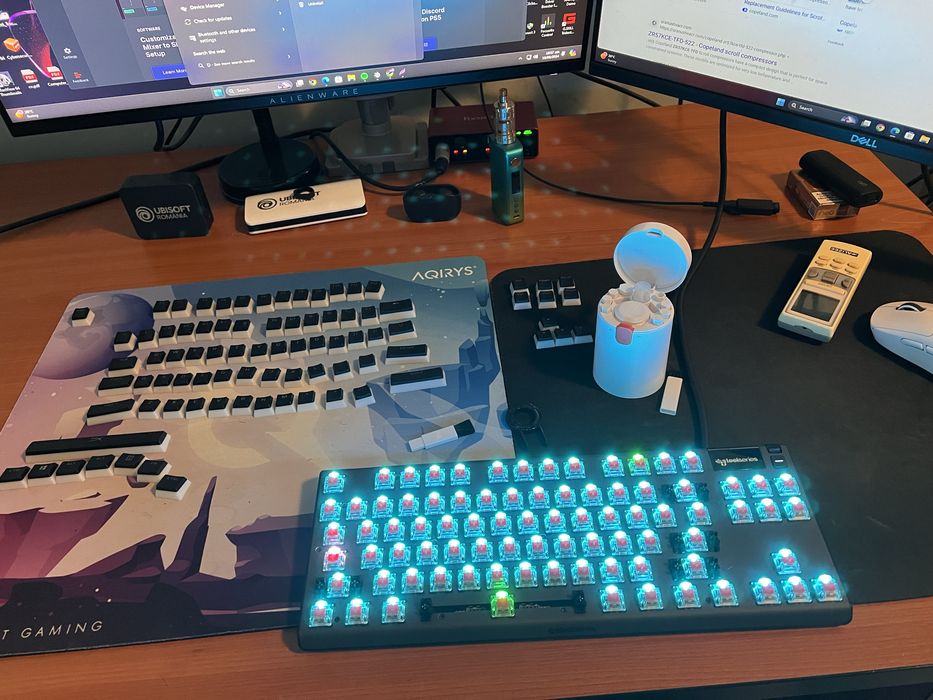 STEELSERIES APEX 7 TKL USB iluminare RGB display OLED Red Switch