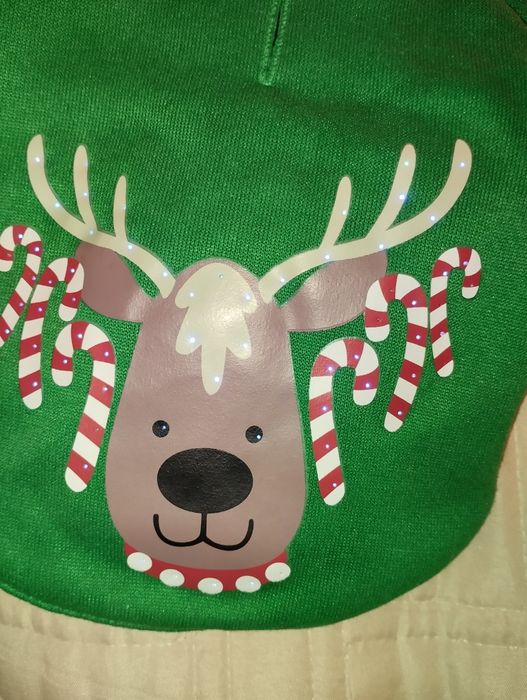 Коледен суитчър за малко куче,коте светещ