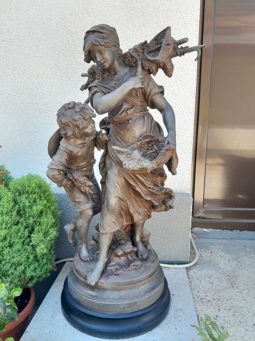 Statueta bronz Aug Moreau