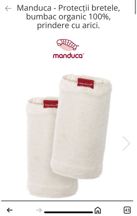 Manduca XT Bohoblue si protectii bretele