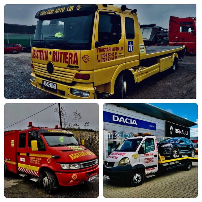 Tractari Auto NON-STOP autoturisme, utilitare, camioane, utilaje