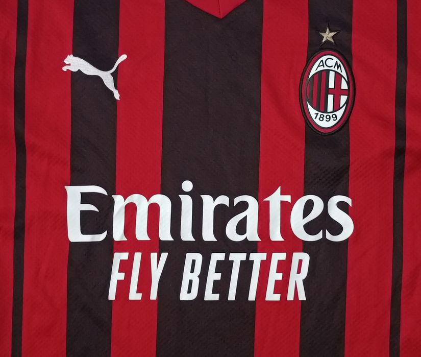 Puma AC Milan 2021/22 Home Jersey оригинална тениска M Пума Милан футбол фланелка