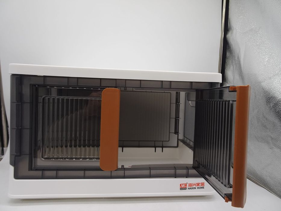 Haixin Home Cosuri de depozitare stivuibile cu capac, 69L, Alb