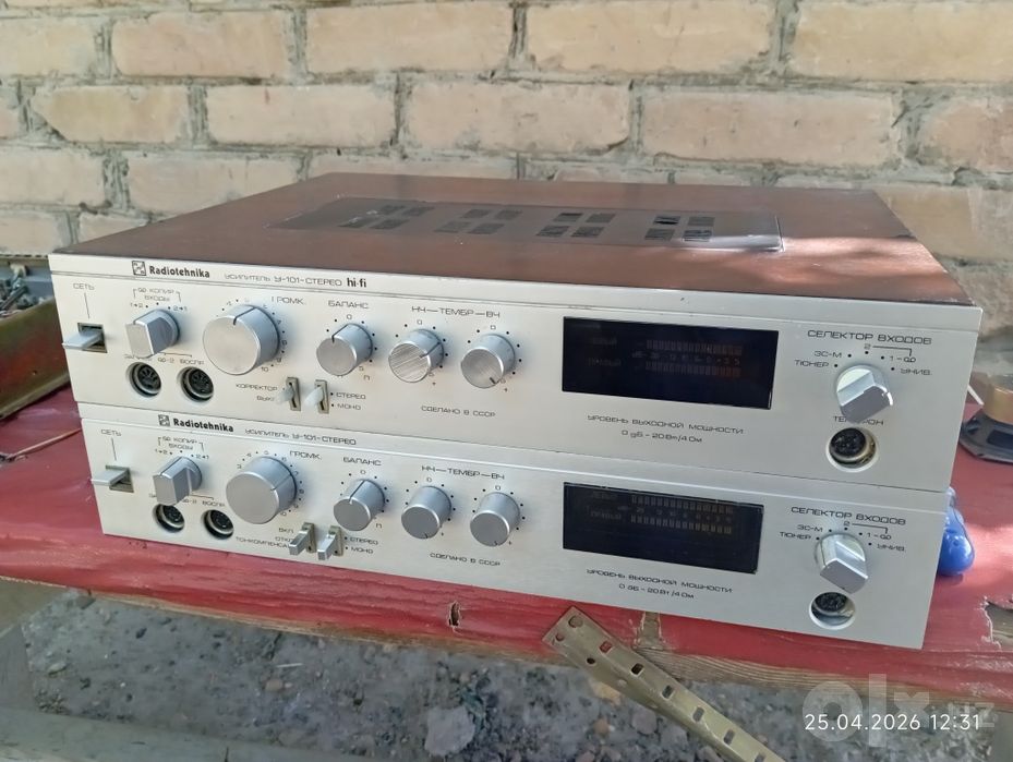 Радиотехника усилитель y-101- стерео hi-fi.