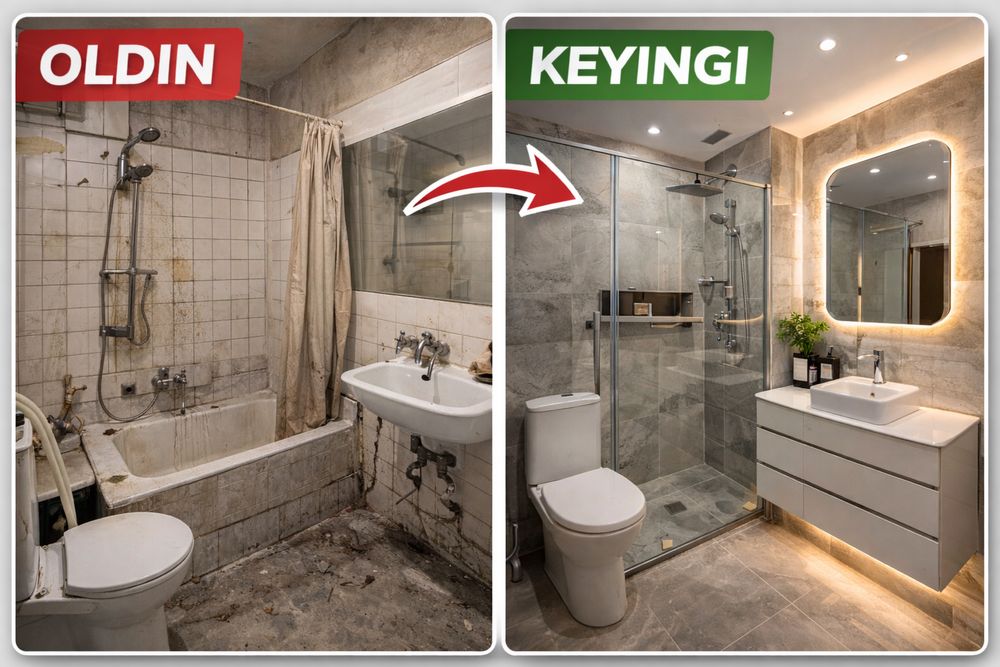 Kvartira Remonti m² bo‘yicha | Ремонт по площади пола