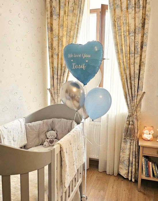 Baloane cu Heliu - Camera Bebelus Nou Nascut / Zi de nastere / Majorat