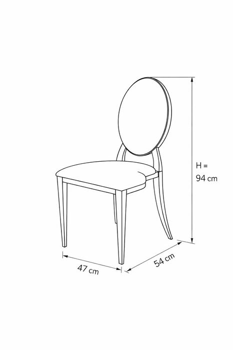 Scaun Washington Luxury / Auriu + Catifea - Stivuibil