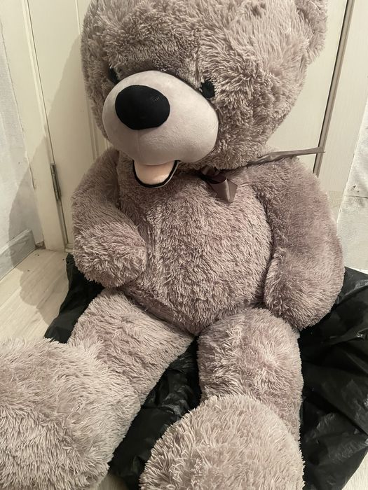 Мишка teddy,натуральный мех