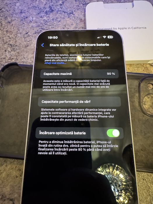 Iphone 13 128 GB 90% viata baterie, impecabil fara zgarienturi