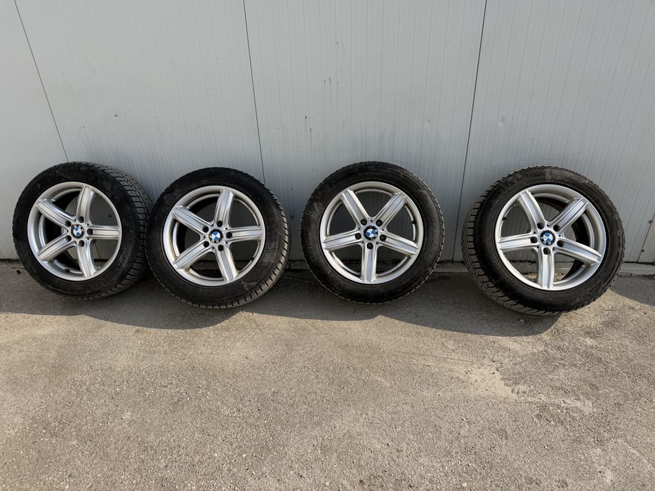 Jante Bmw 5x120 R17 cu anvelope iarna senzori   225/55/17 DOT 2124