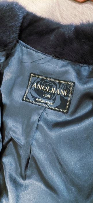 Норковая шуба цвет графити