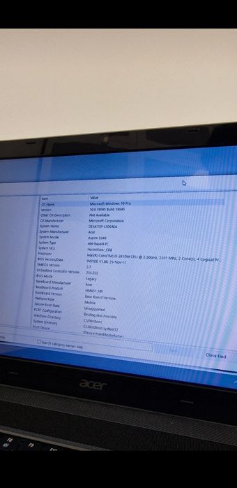 Laptop Acer Aspire 5349