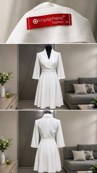Rochie alba  , Marimea 36