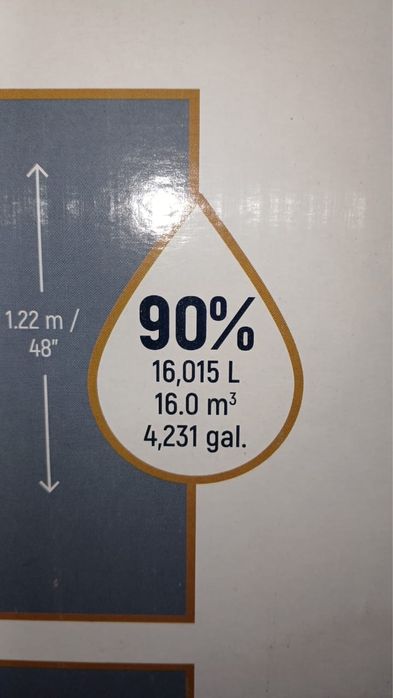 Бассейн каркасный и аэратор для рыбоводства