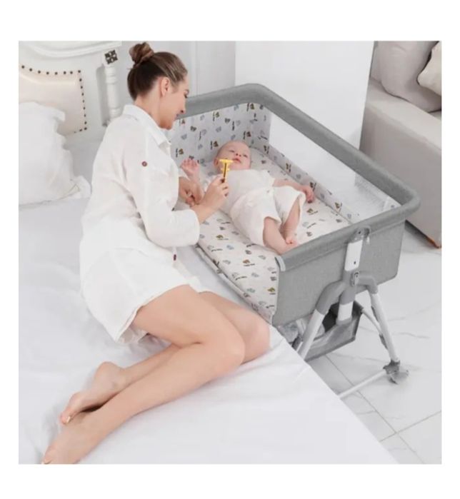 Приставная детская кровать-манеж