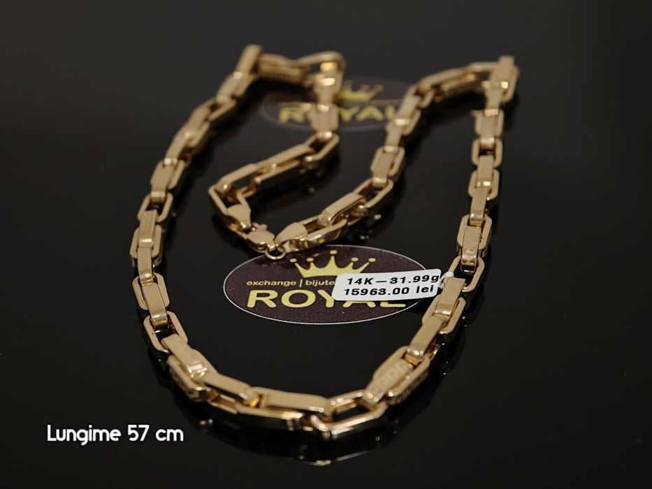 Bijuteria Royal: Lanț aur 14k/31.99 gr