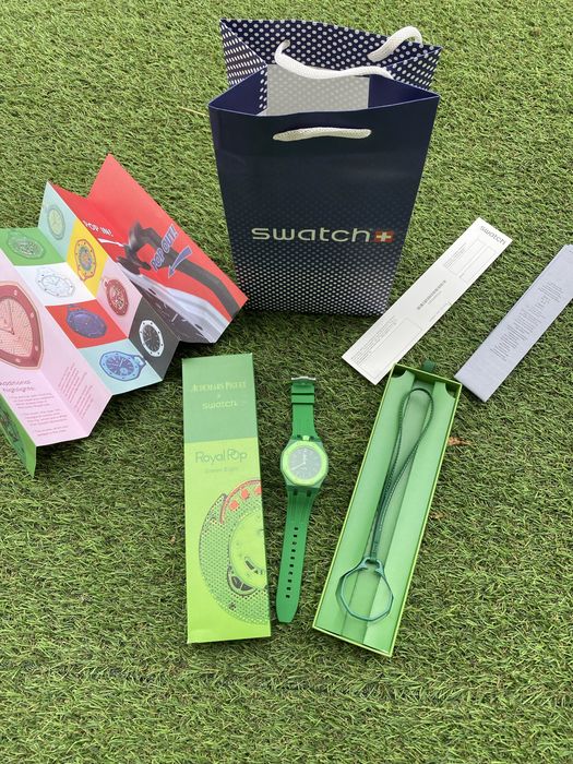 Ap X Swatch Royal Pop Green eight Full Box