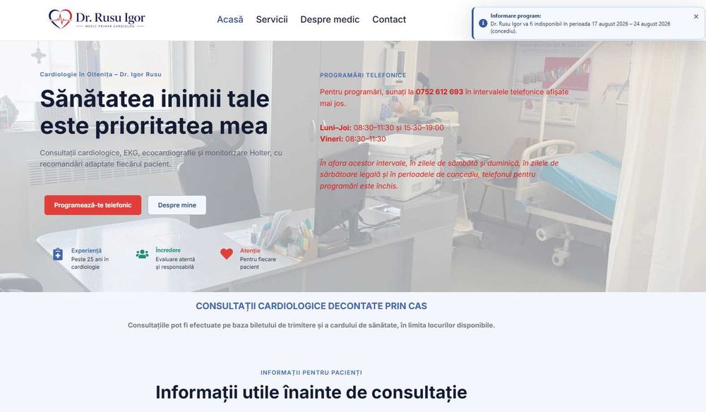 Site web profesional pentru firme | Design modern | de la 690 lei