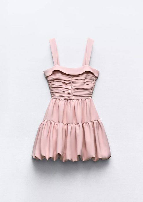 Къса рокля тип балон Zara