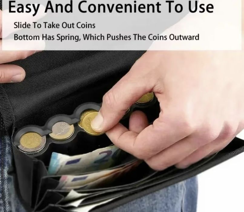 8/6 слотов органайзер за евромонетници