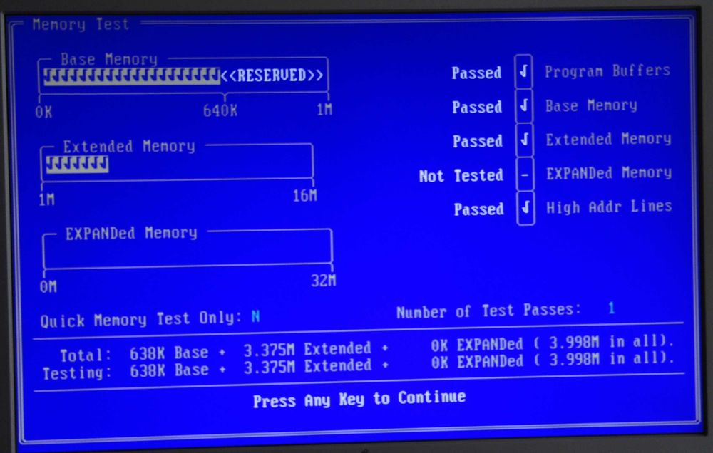4Mb (4*1Mb) SIMM 30-pin GoldStar GM71C4400BJ70 Testat