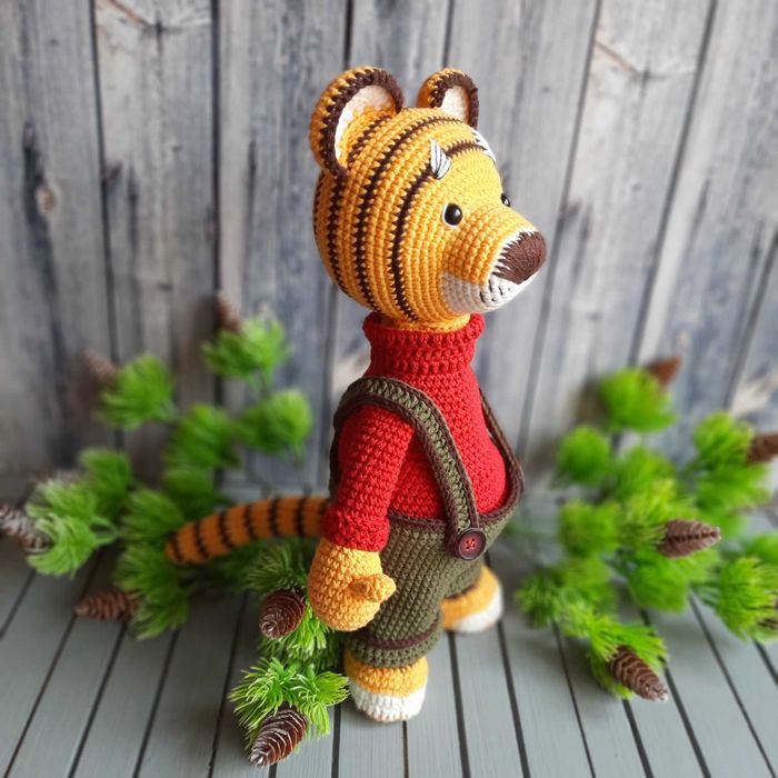 Игрушка Тигр ручной работы