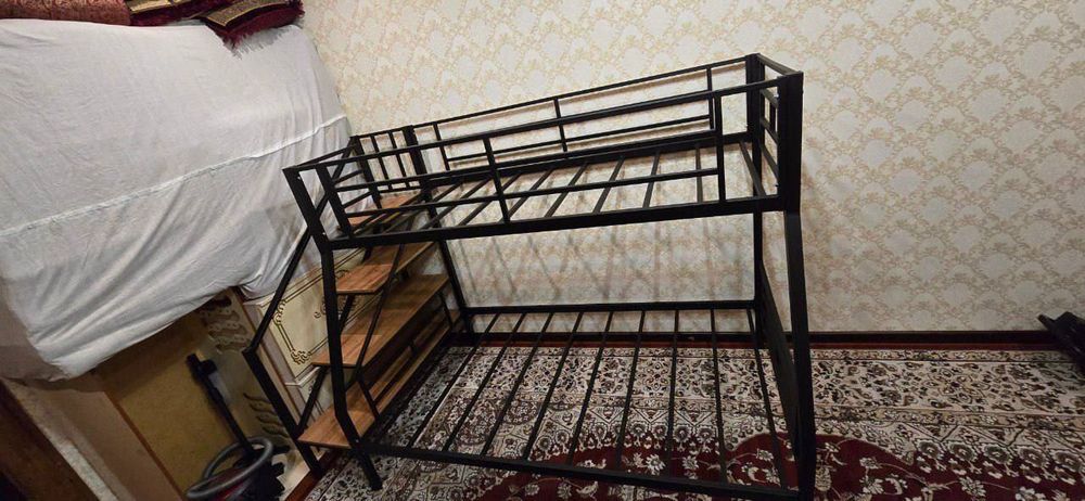 Двухъярусная кровать Loft krovat темир крават metal kalavat Лофт