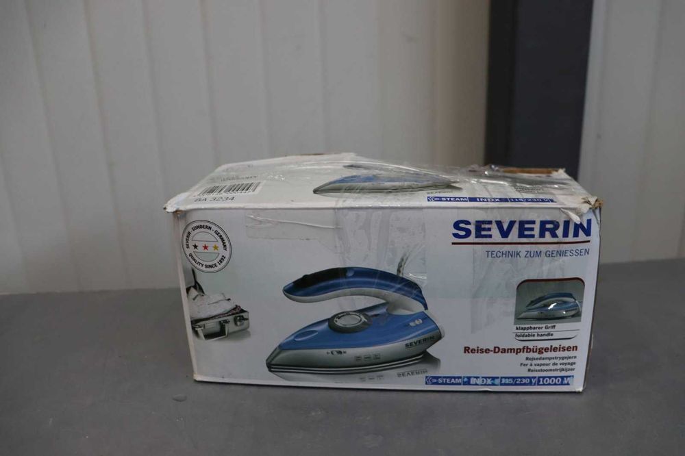 Severin BA3234 Туристическа ютия, 1000W, синьо/бяло