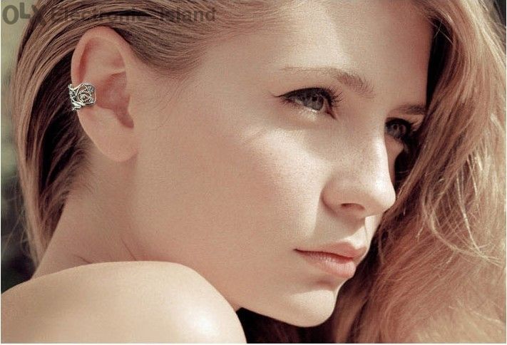 Модерна пънк рок ретро клип обеца за ухо, U форма, цвят старо сребро