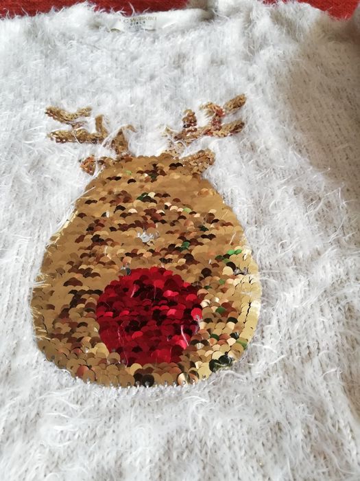 Намалявам Коледен комплект блуза и пола LC waikiki, р-р 6-7г