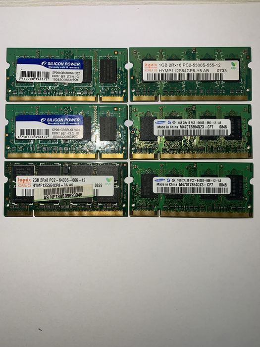 Ozu ноутбука ddr2 1gb