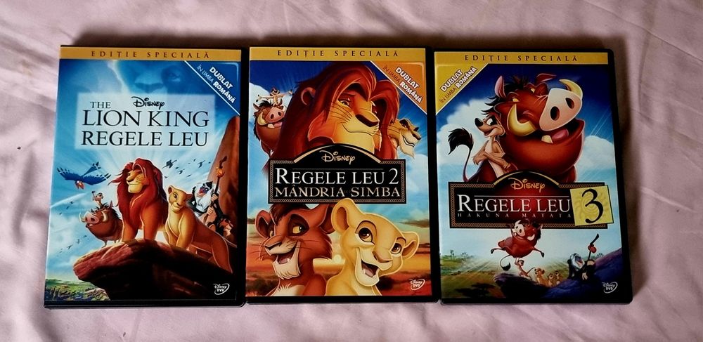 Dvd Trilogia Regele Leu de la Disney
