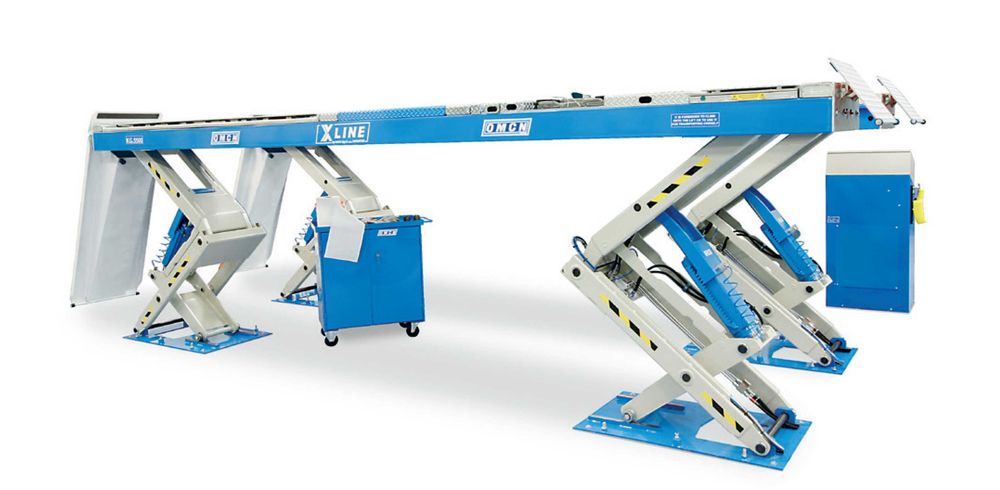 К-т безконтактен стенд за реглаж и ножичен вкопан подемник