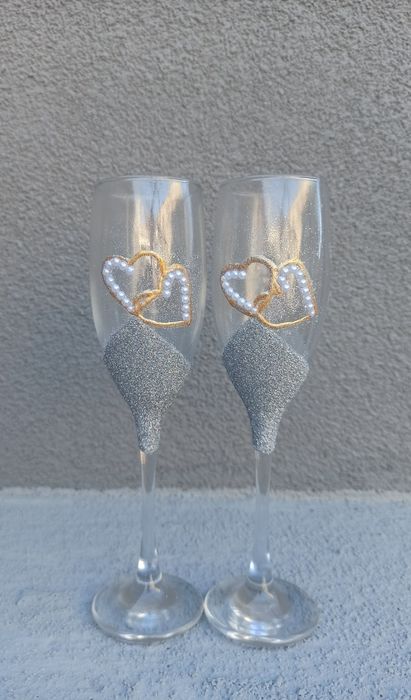 Ръчно рисувани чаши за : вино, шампанско, алкохол , кафе и чай