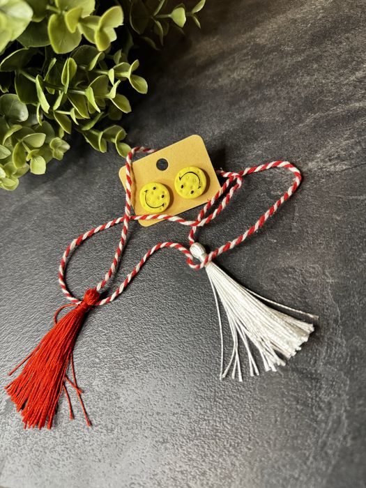 Cercei handmade lut polimeric