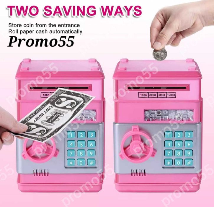 ПРОМО! Детска Музикална Касичка с Парола Светлини за Банкноти и Монети