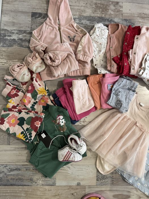 Сет за момиче 3-6 месеца, H&M, Lindex, adidas