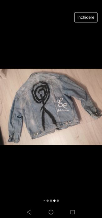 Geaca blugi HIS oversized S-L, stare excelenta, impecabila